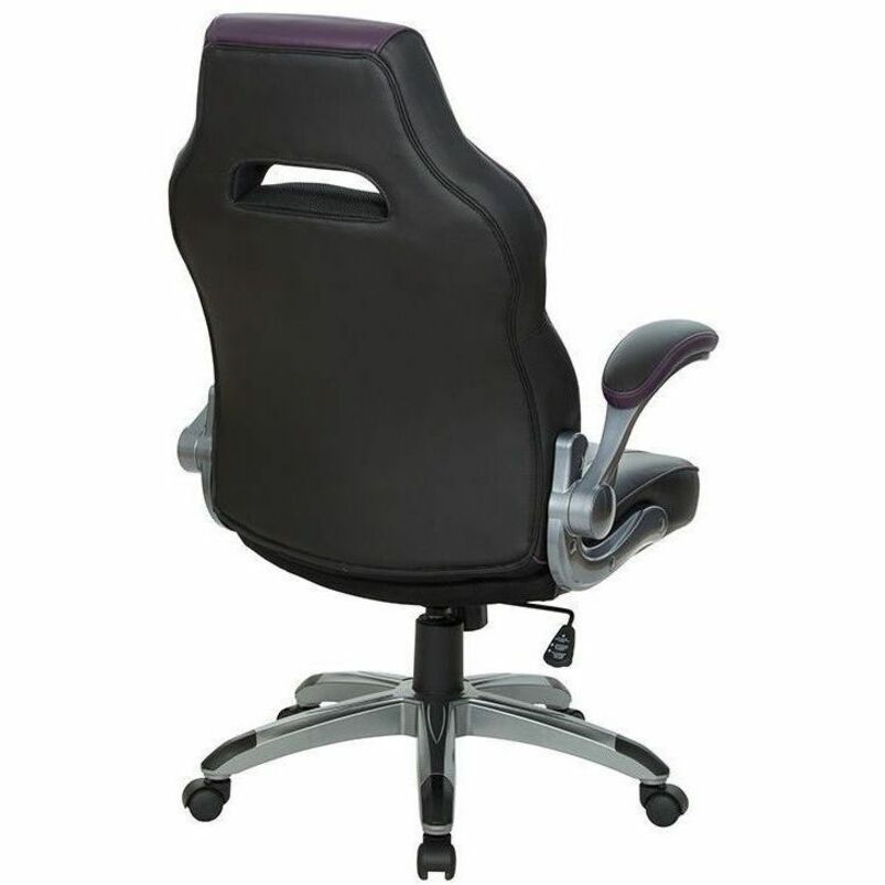 OSP Furniture Black Leather Gaming Chair - ORN25-PRL