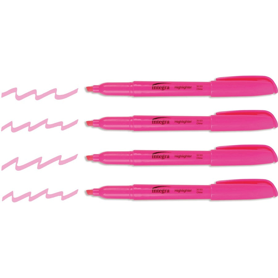 Integra Pen Style Fluorescent Highlighters - 36183NVXC