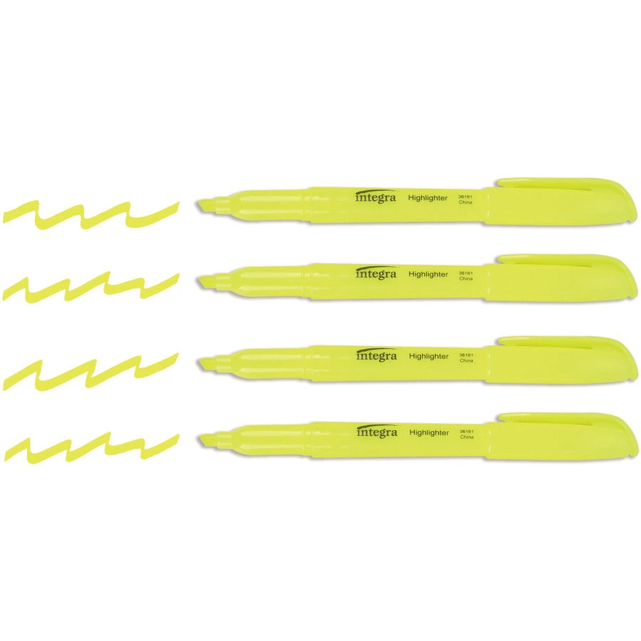 Integra Pen Style Fluorescent Highlighters - 36181NVXC