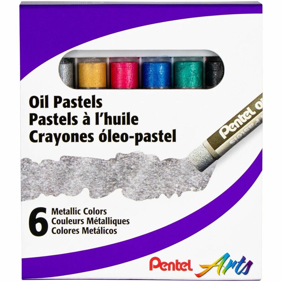 Pentel Oil Pastels Metallic Colours - PHN-M6