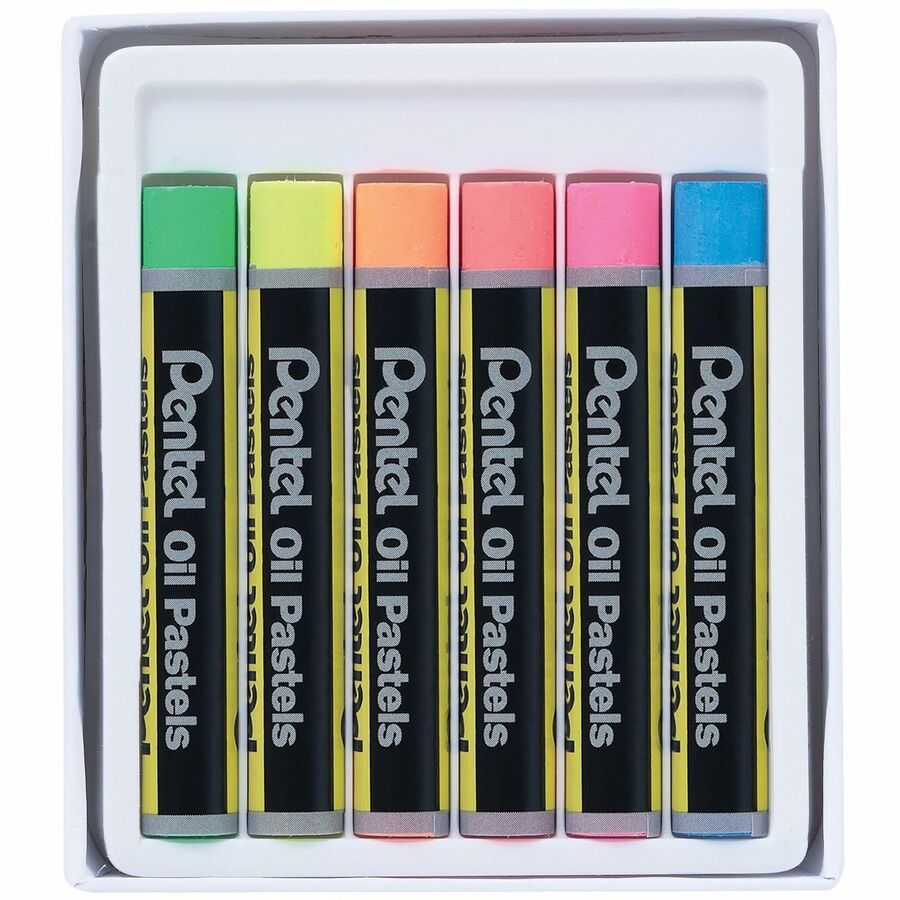 Pentel Oil Pastels Fluorescent Colours - PHN-F6