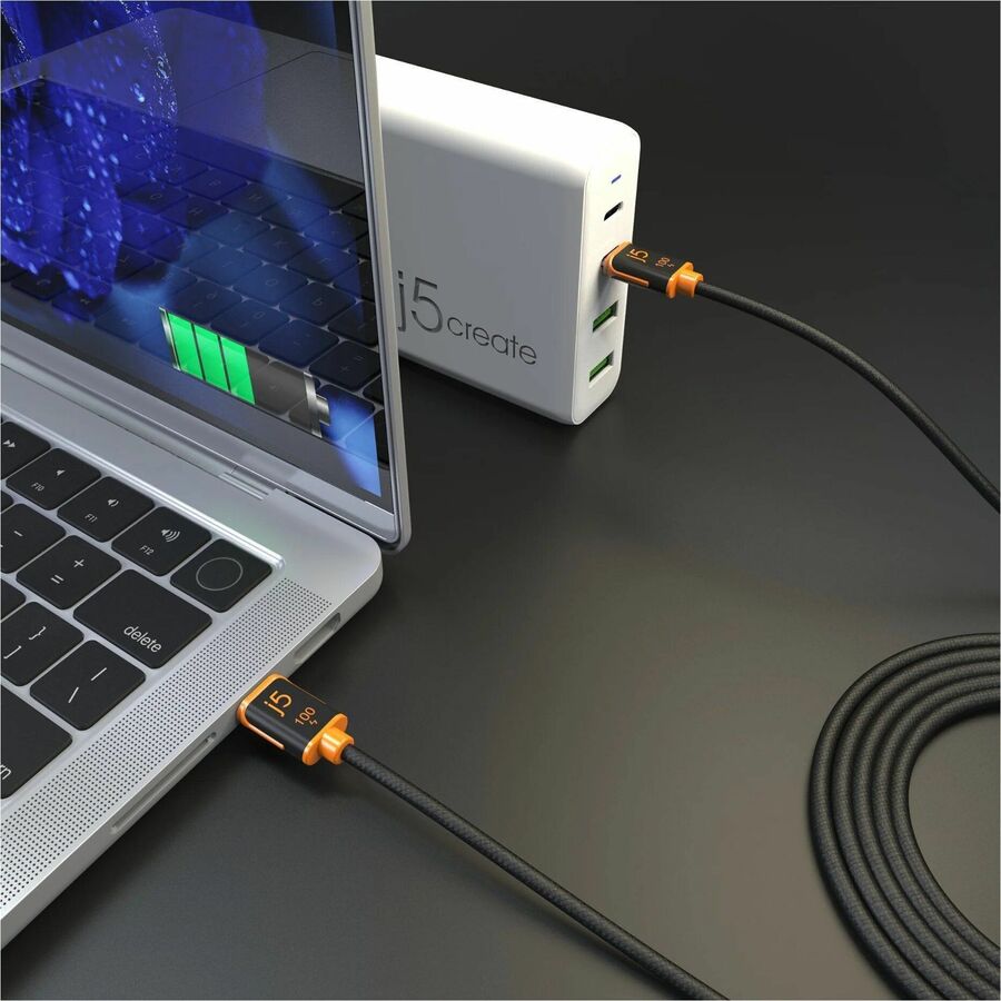 j5create USB-C 100W Sync & Charge Cable - JUCX25L18