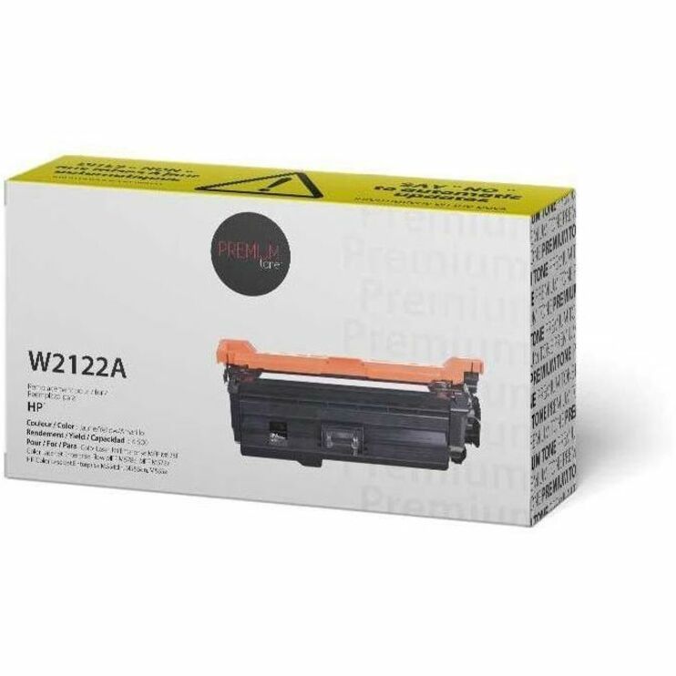 Premium Tone Laser Toner Cartridge W2122A - Yellow - 1 Each - NCHPW2122A