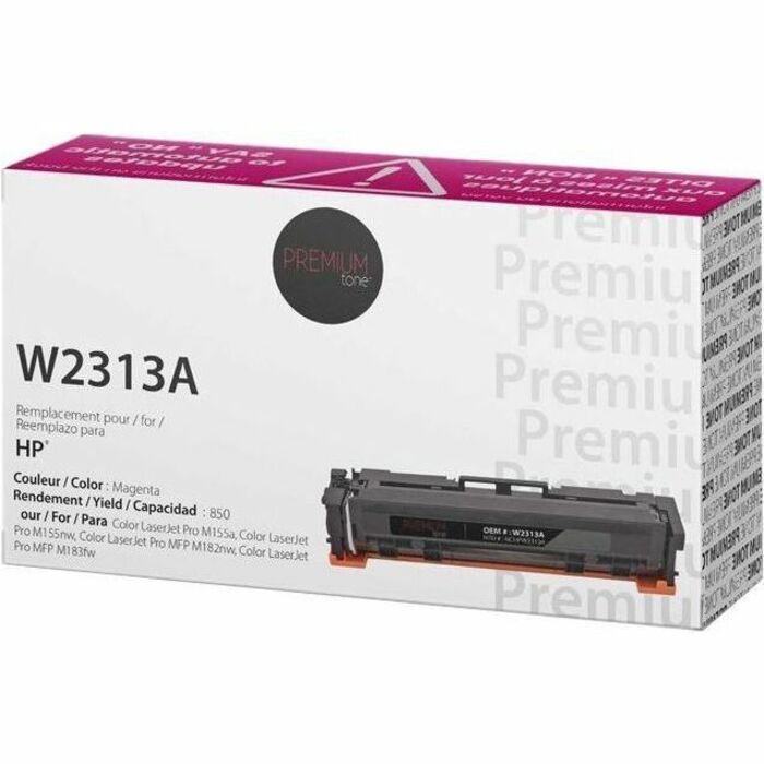 Premium Tone Laser Toner Cartridge W2313A - Magenta - 1 Each - NCHPW2313A