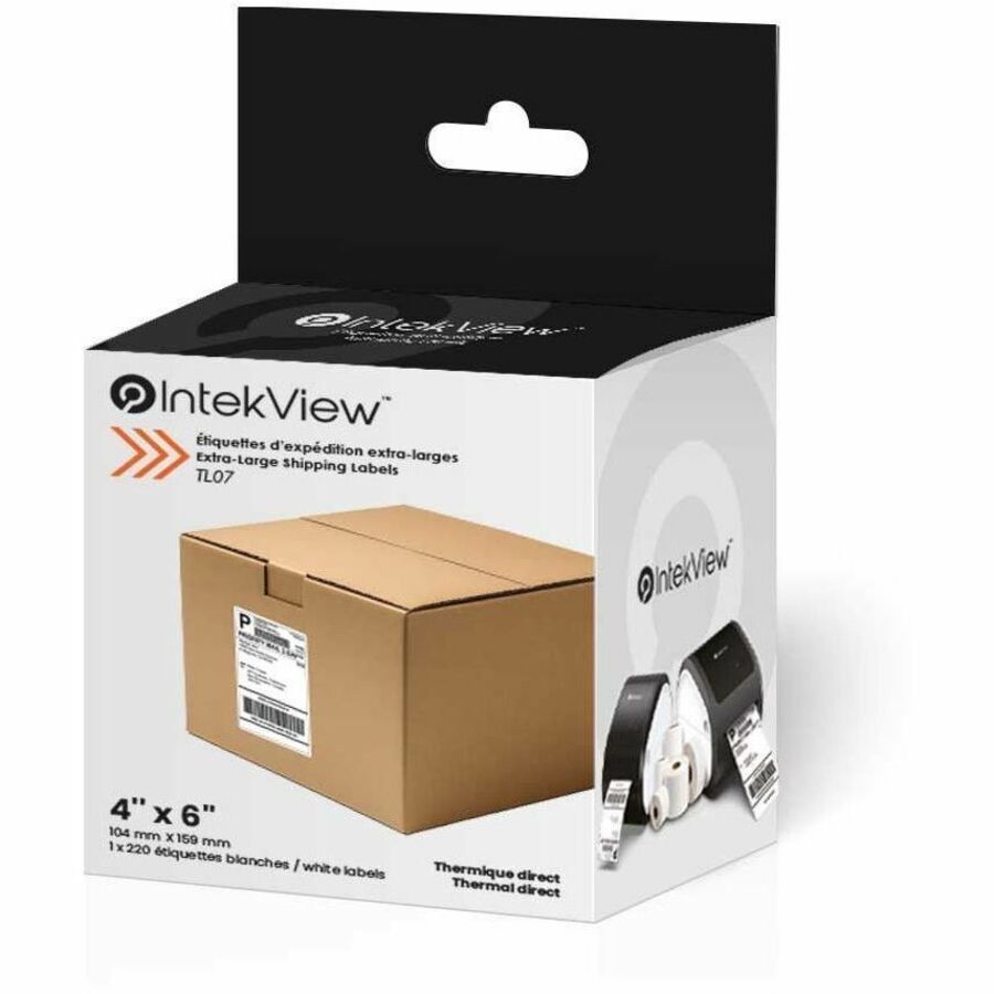 IntekView Extra-Large Shipping Labels - 4" x 6" (1 x 220) - TL07
