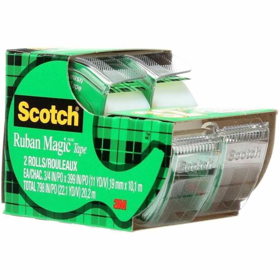 Scotch Magic™ Tape, 2105Z-C, 3/4 in x 11 yd (19 mm x 10.1 m) Bonus - 33% more - 2105Z-C