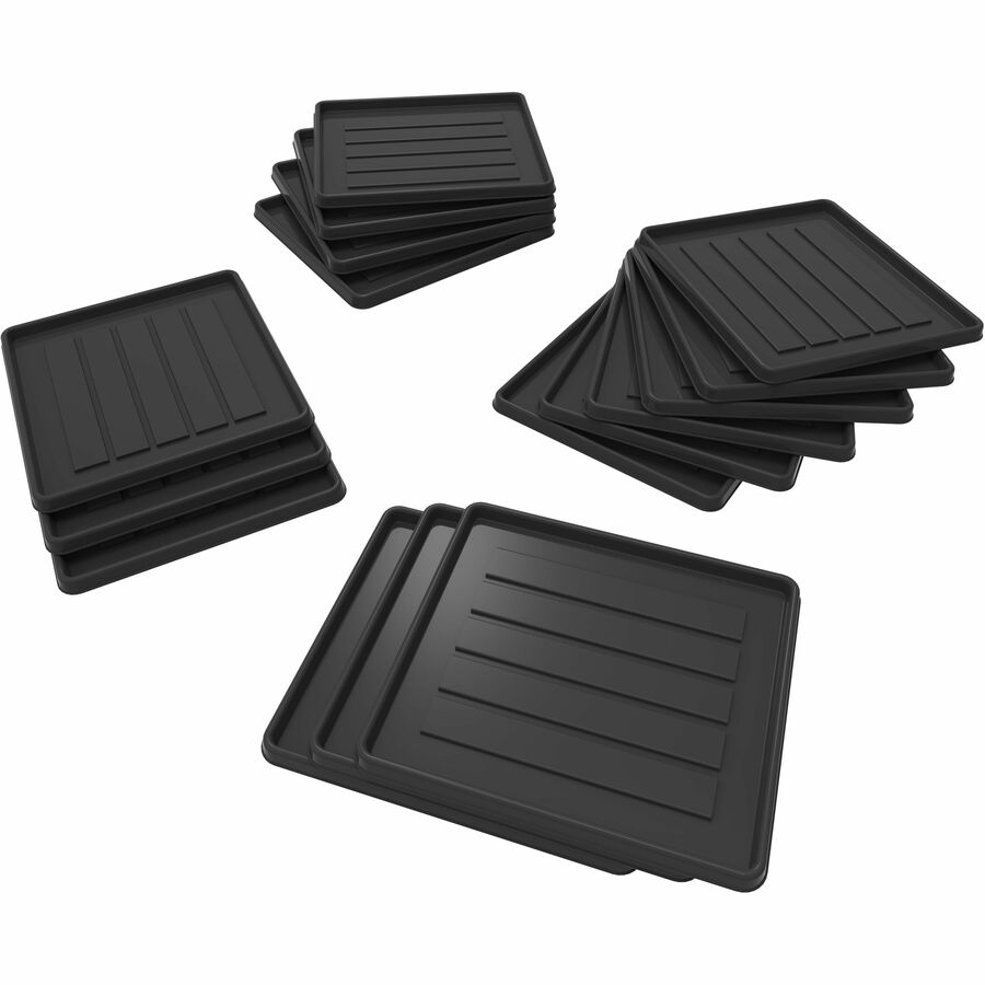 Storex School Locker / Office Cubicle Boot Tray, Black - 00802B18S