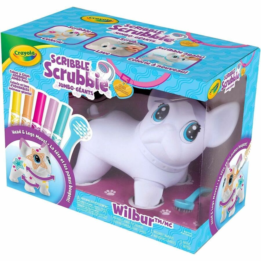 Crayola Scribble Scrubbie Jumbo Pets - Wilbur - 045348