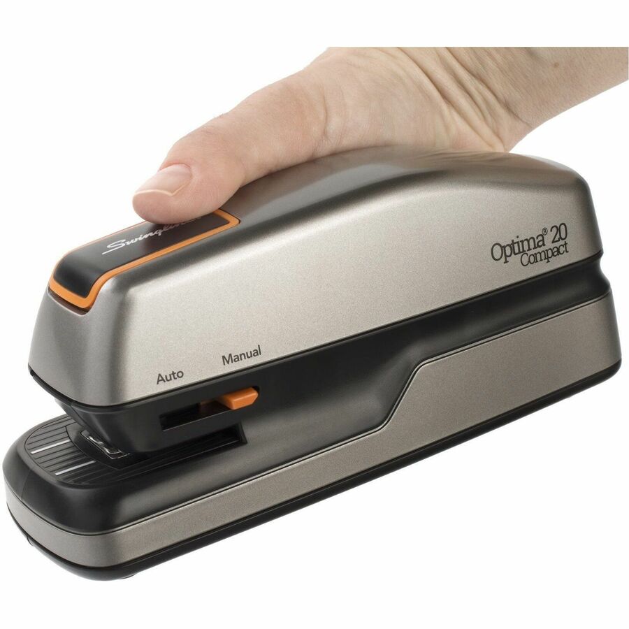 Swingline Optima 20 Compact Electric Stapler, 20 Sheets, Silver - S7048207A
