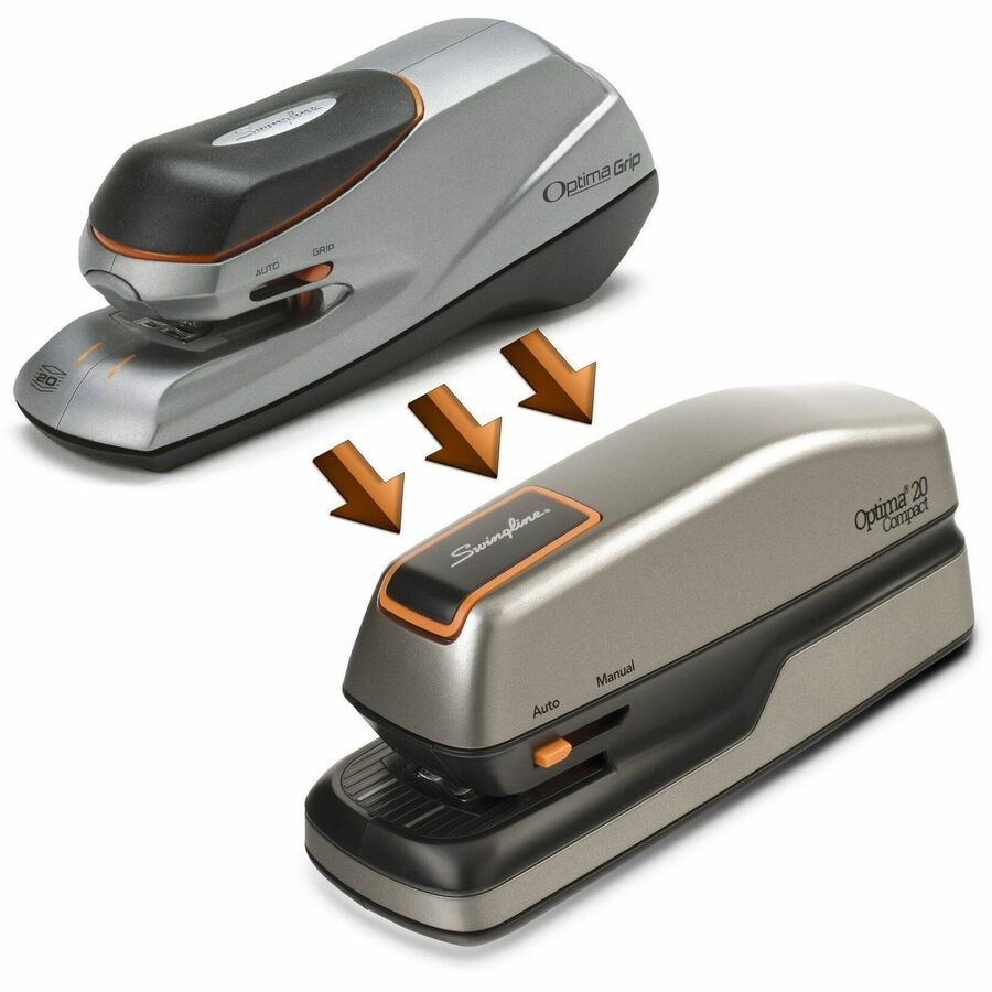 Swingline Optima 20 Compact Electric Stapler, 20 Sheets, Silver - S7048207A