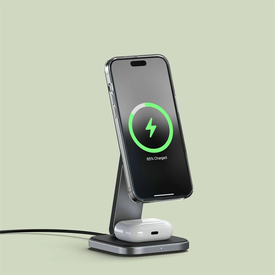 Satechi 2-in-1 Foldable Qi2 Wireless Charging Stand - ST-Q21FM