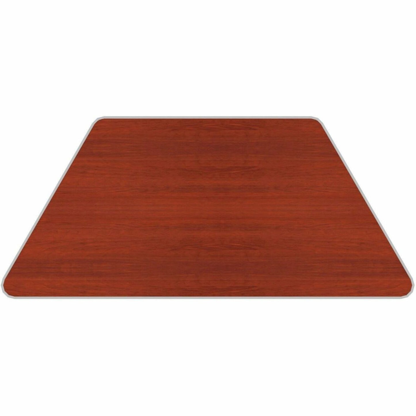 Heartwood Star Quality Tucana Series Trapezoid Henna Cherry Table Top, 48"W x 24"D x 1"H