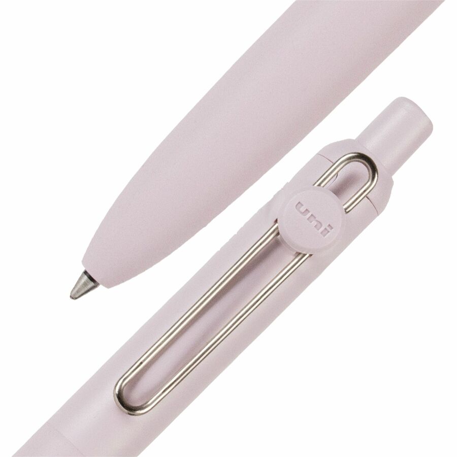 uniball™ Zento Retractable Liquid Gel Pens, Medium Point (0.7mm), Muted, Black, Dozen - 70663