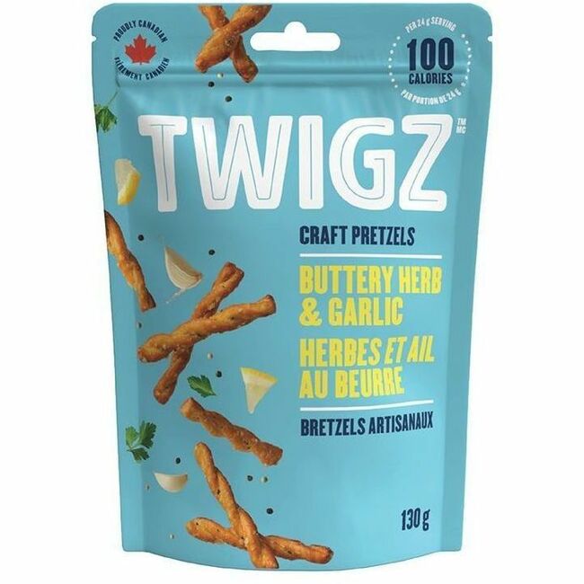 Twigz Buttery Herb & Garlic Craft Pretzels