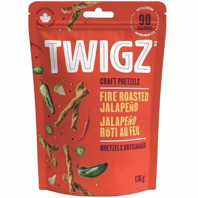 Twigz Fire Roasted Jalapeno Craft Pretzels