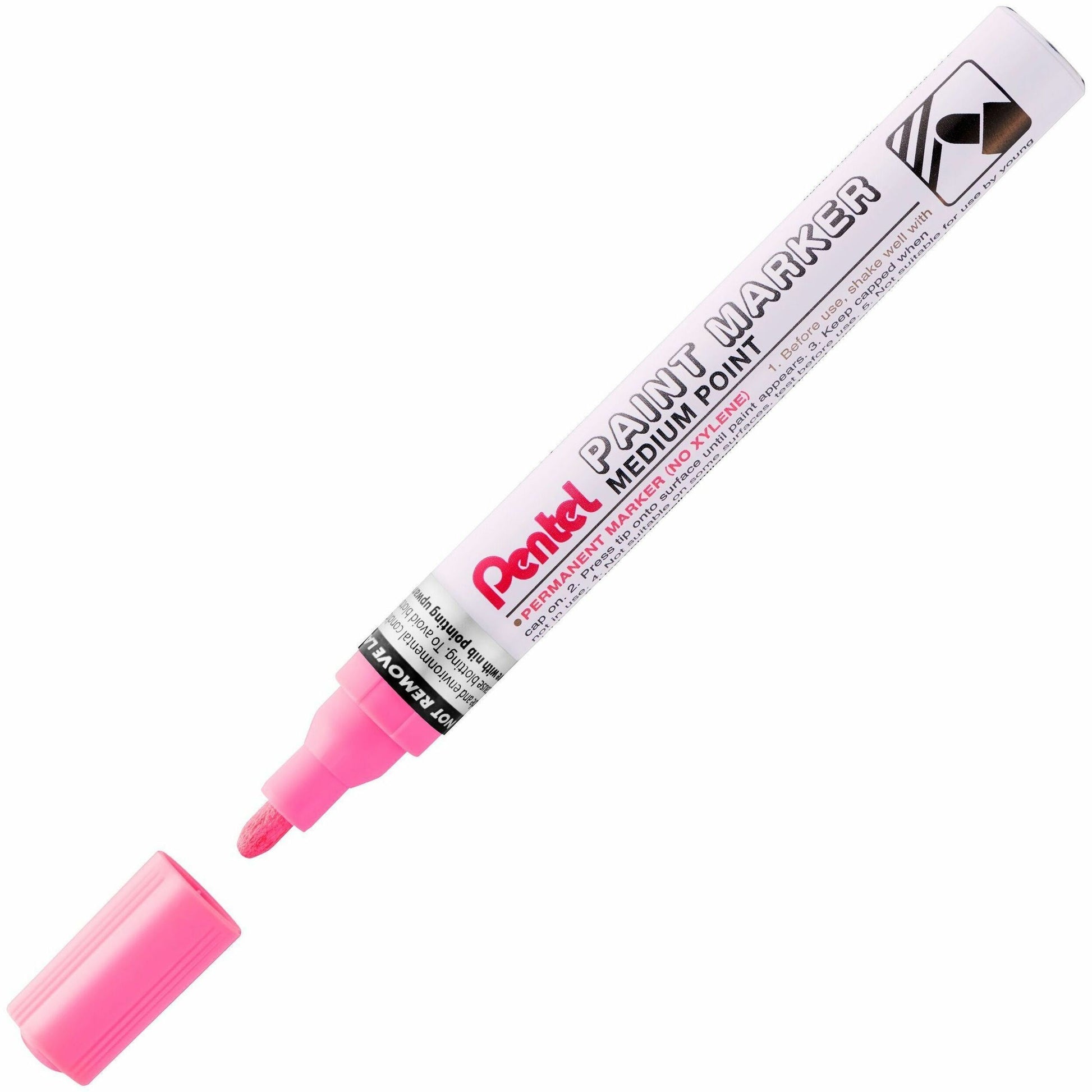 Pentel Paint Marker, Medium Point, Bullet Tip, Pink Ink