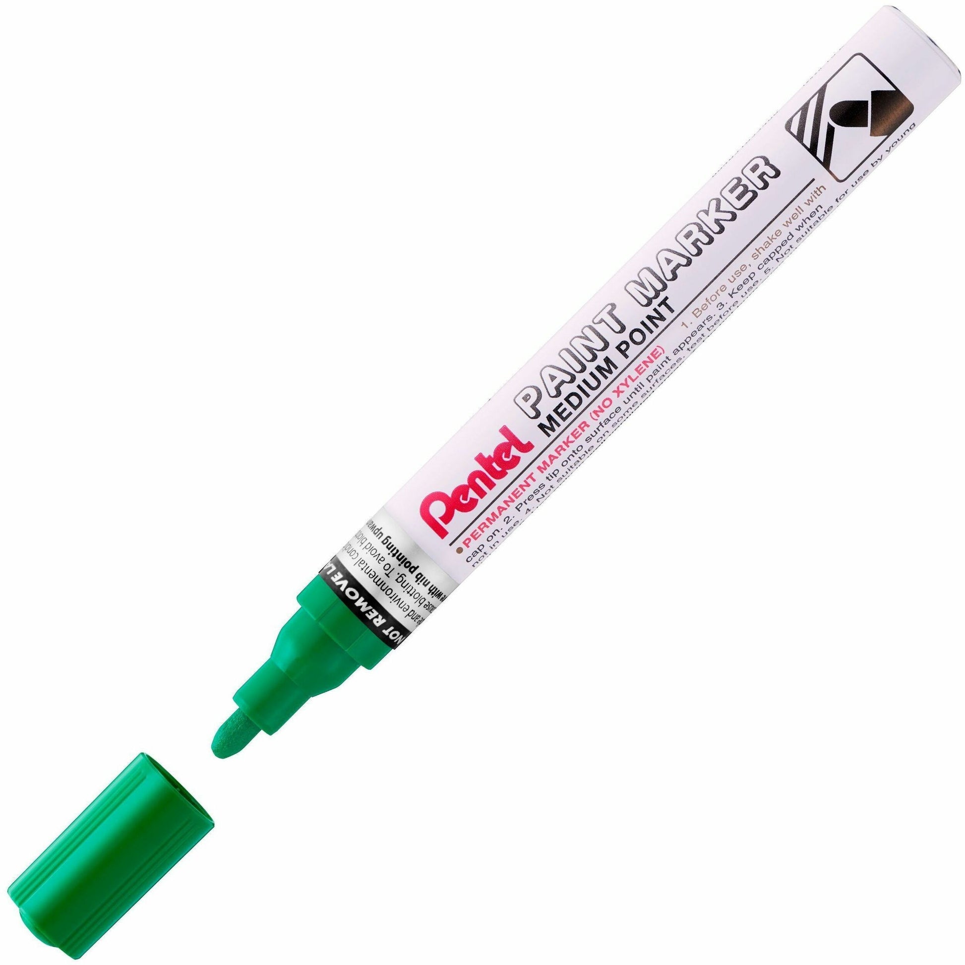 Pentel Paint Marker, Medium Point, Bullet Tip, Green Ink