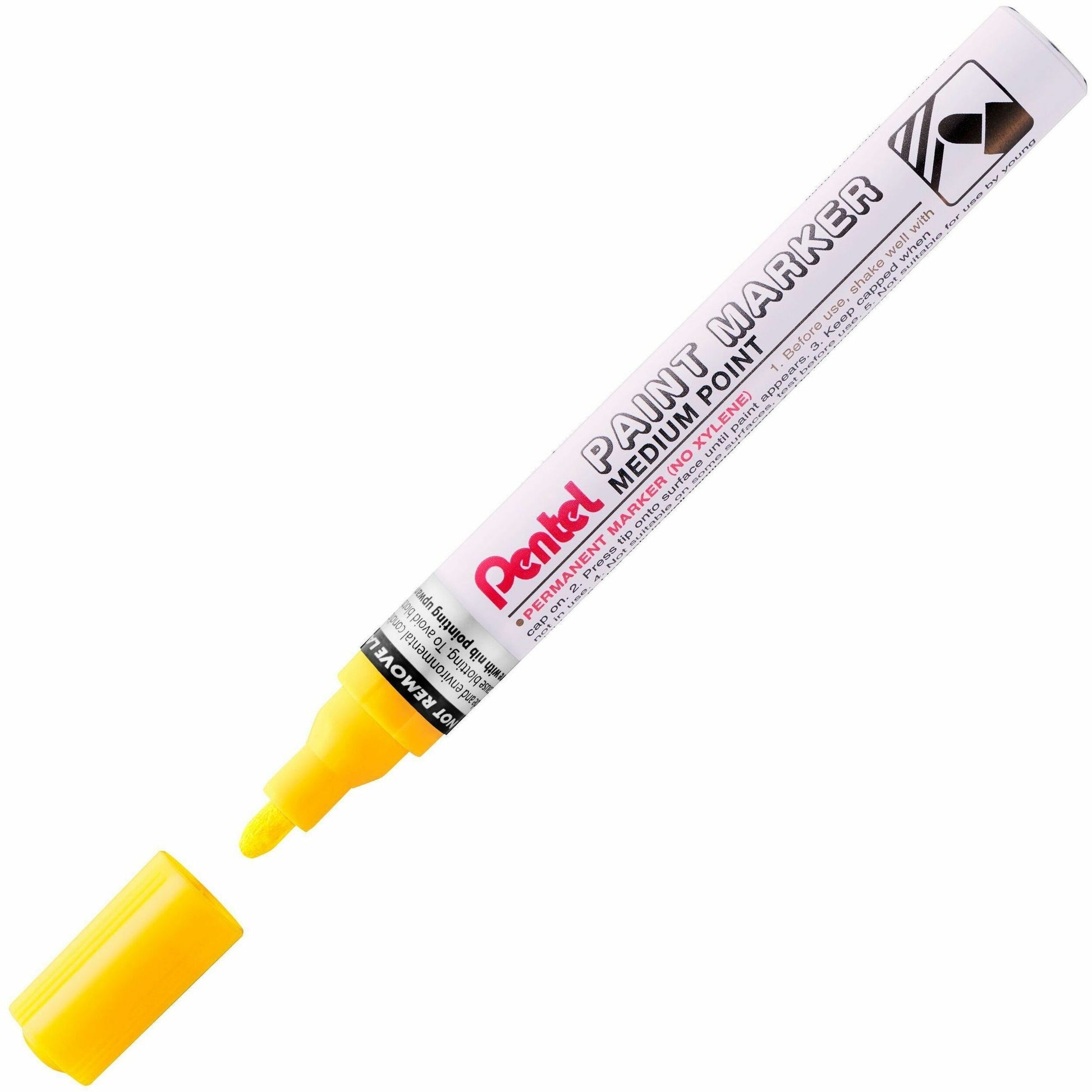 Pentel Paint Marker, Medium Point, Bullet Tip, Yellow Ink
