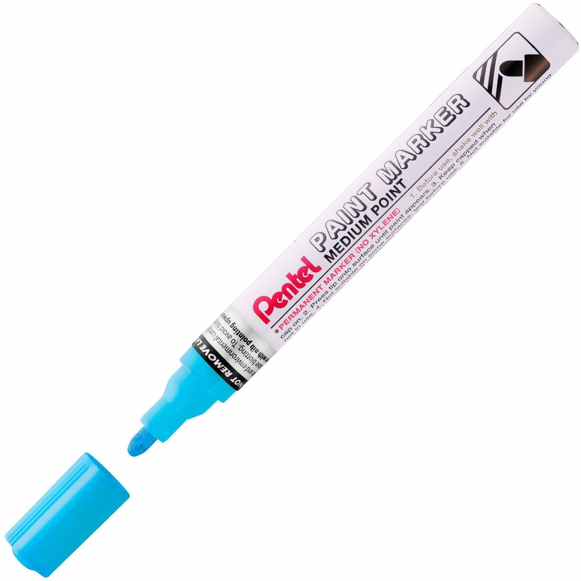 Pentel Paint Marker, Medium Point, Bullet Tip, Sky Blue Ink