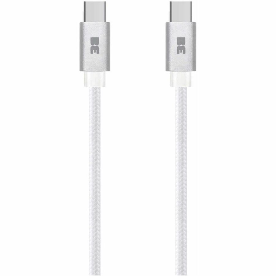 Blu Element Braided Charge/Sync USB-C to USB-C Cable 4ft 60W White - BEC2C5W