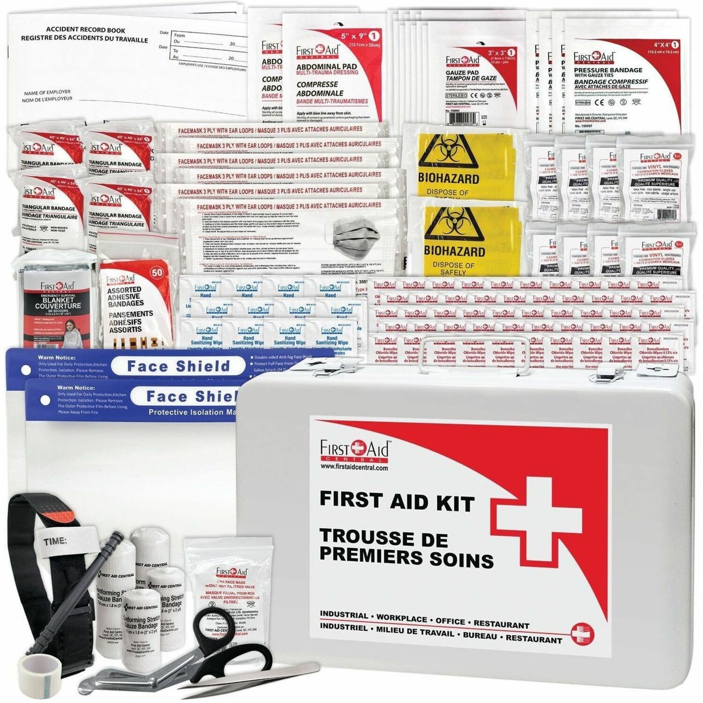 First Aid Central British Columbia Basic First Aid Kit - Metal Case