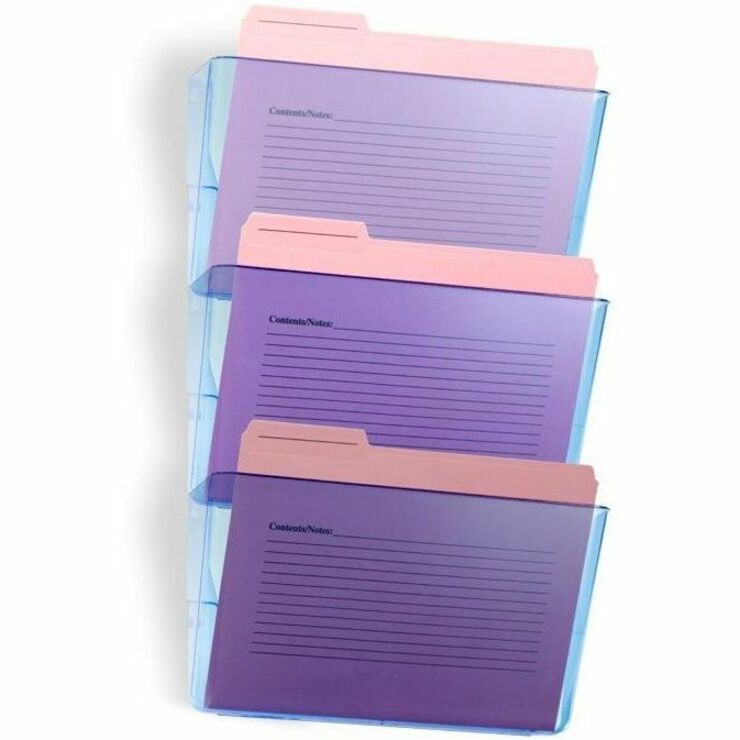 Officemate Blue Glacier Wall Pocket - 23220