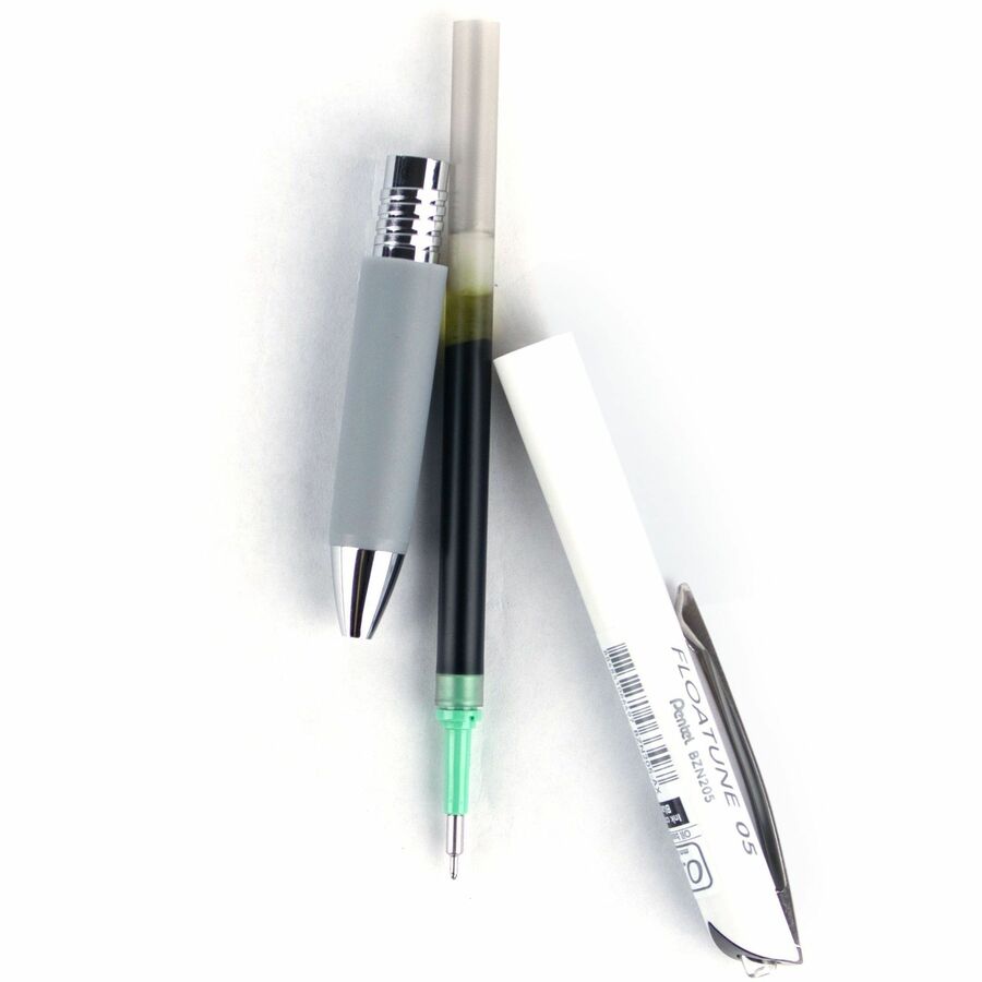 Refills for Pentel Floatune, Advanced Rollerball Retractable Pen, 0.5mm Tip, Black Ink - ZRN5-A
