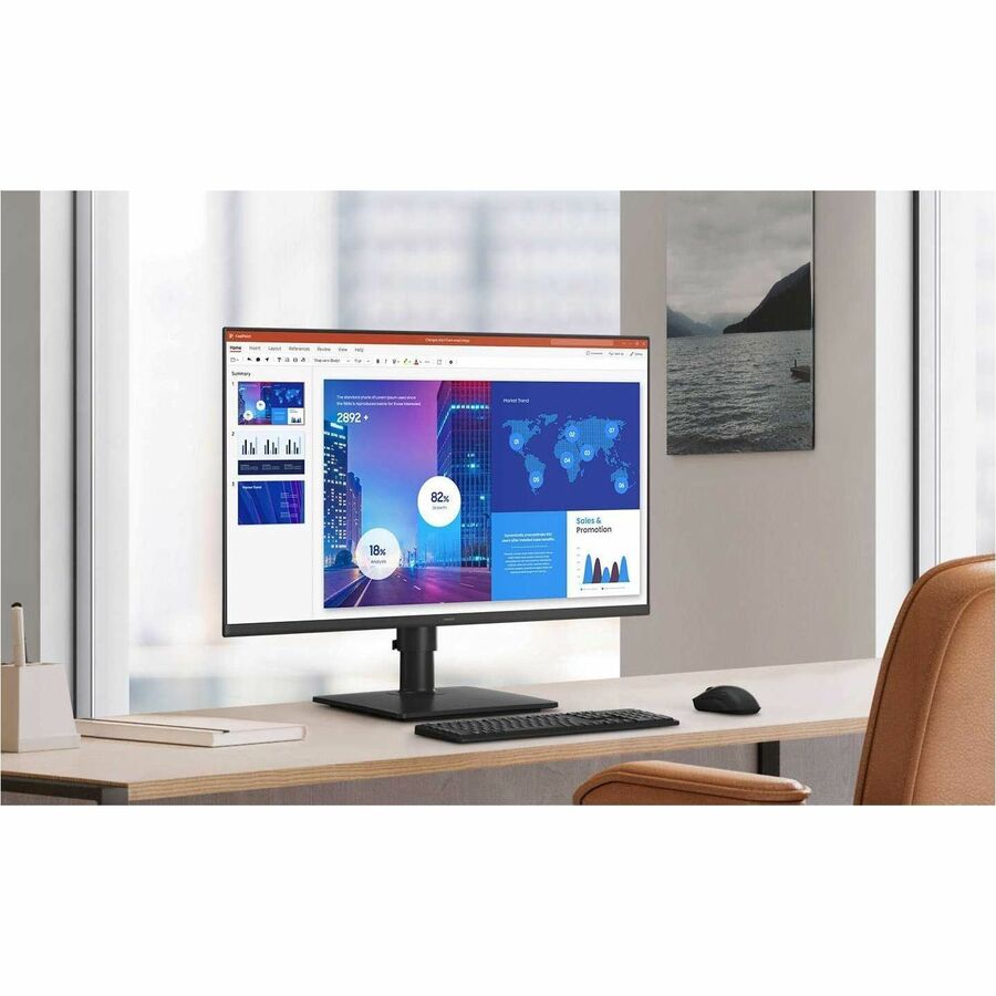 Samsung Essential S4 S24D402GAN 24" Class Full HD LCD Monitor - 16:9 - Black - LS24D402GANXGO