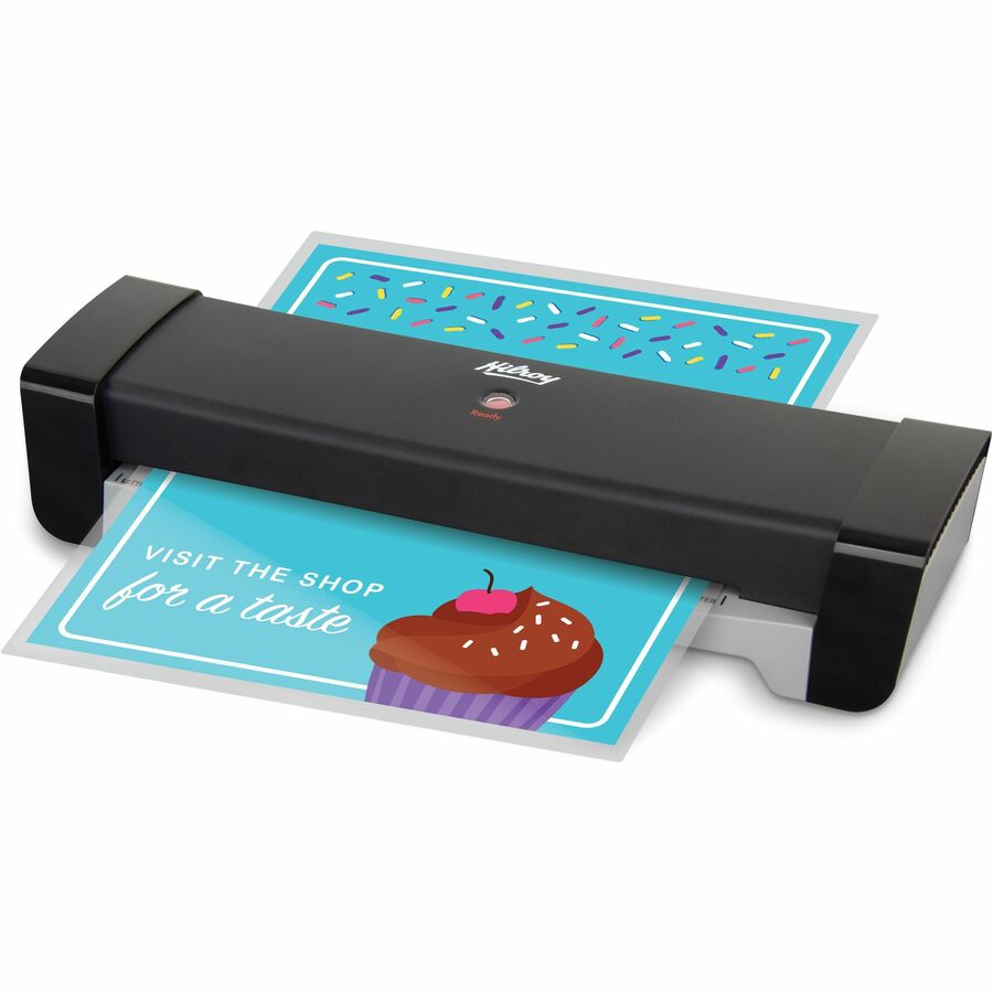 Hilroy 9.5" Thermal Laminator, 5 Lamination pouches included, Black - 78176