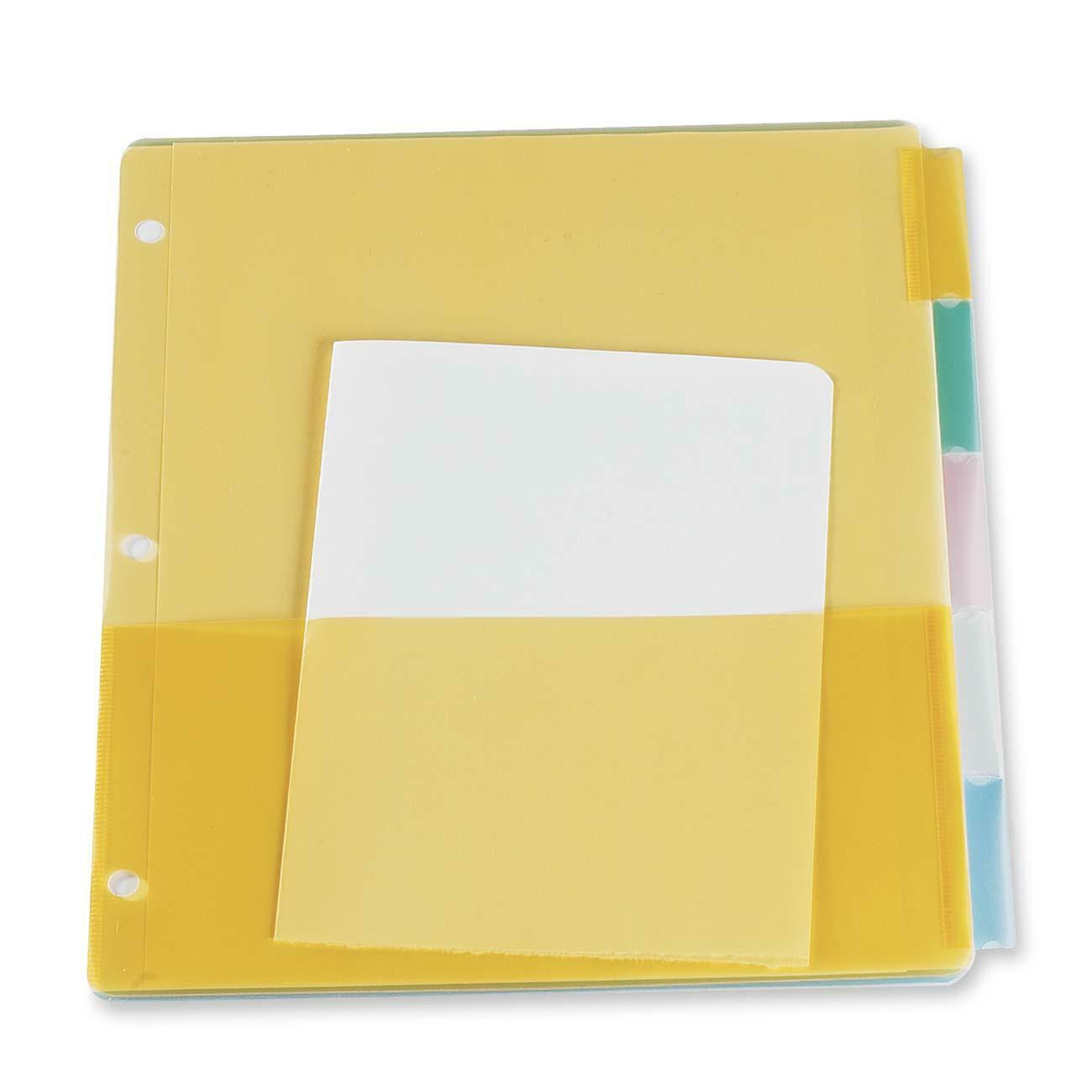 Oxford Poly Divider Page With Pockets