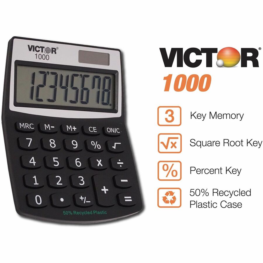 Victor 1000 Mini Desktop Calculator - 1000-NVXC