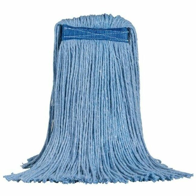 M2 Professional 20 oz Dura-Pro Cut-End Mop - Narrow Band - Blue