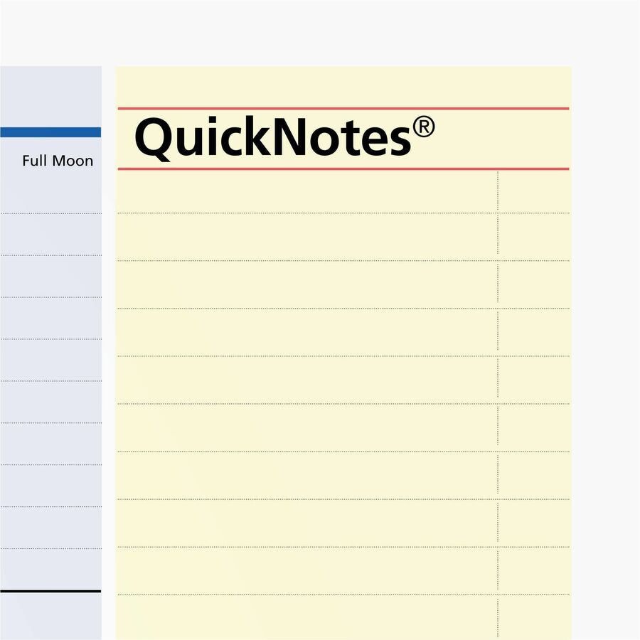 At-A-Glance QuickNotes Monthly Desk Pad Calendar, 21-3/4" x 17" , Bilingual - SK700F0026