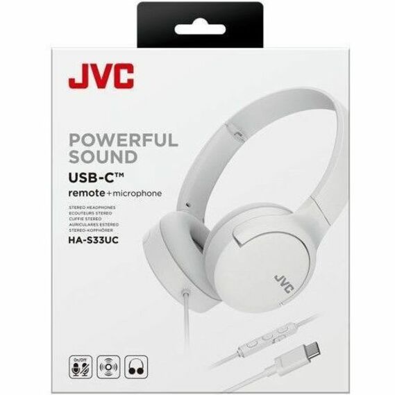 JVC USB-C Wired Headphones HA-S33UC - HA-S33UC-W