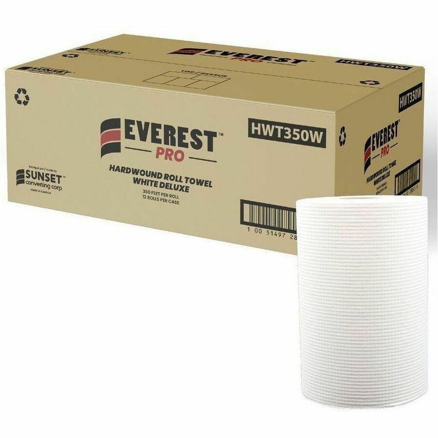 Everest Pro Hardwound Roll Towel White Deluxe