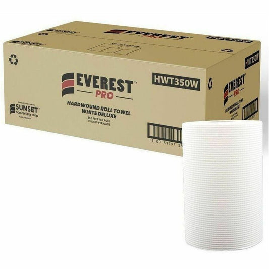 Everest Pro Hardwound Roll Towel White Deluxe