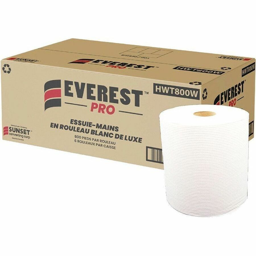 Everest Pro Hardwound Roll Towel White Deluxe