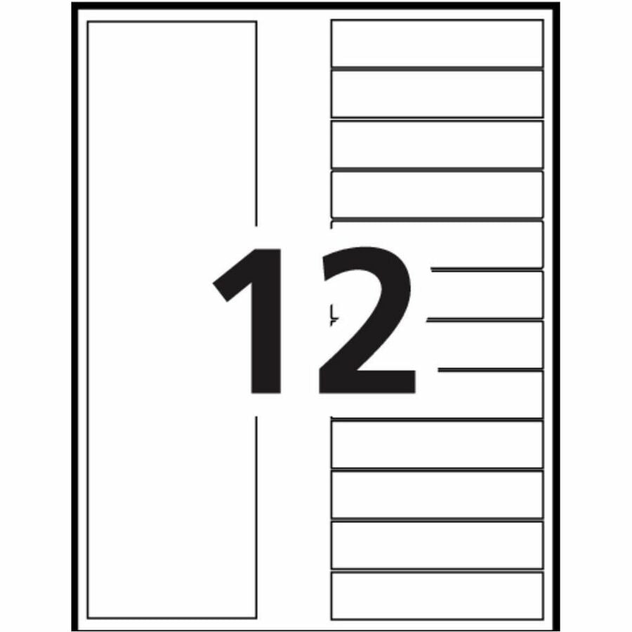 Avery Ready Index® Table of Contents Dividers 12 Tabs, for Laser and Inkjet Printers - 11140