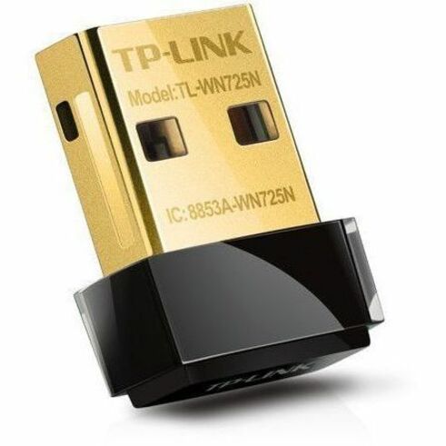 TP-Link TL-WN725N IEEE 802.11b/g/n Single Band Wi-Fi Adapter for Notebook, Desktop Computer - 4893036