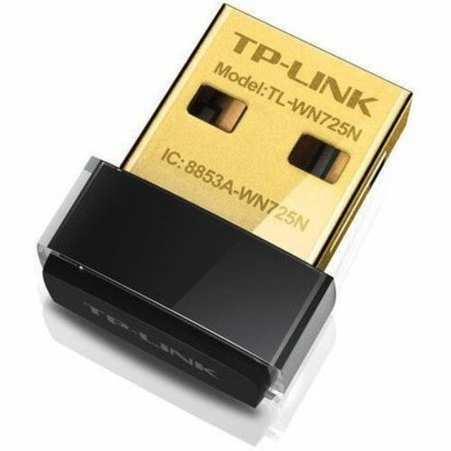 TP-Link TL-WN725N IEEE 802.11b/g/n Single Band Wi-Fi Adapter for Notebook, Desktop Computer - 4893036