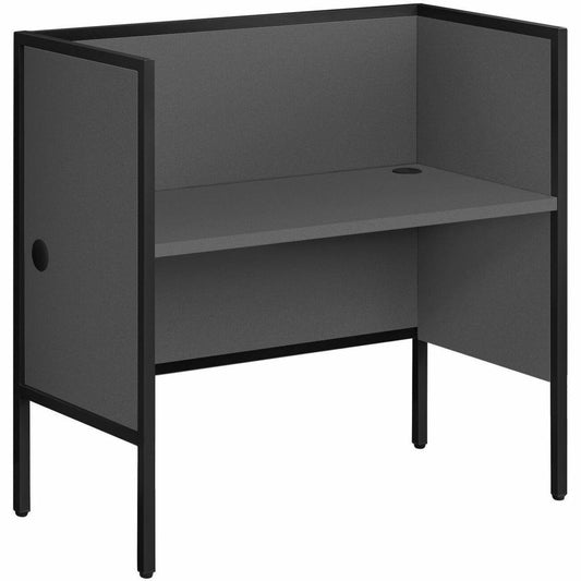 Monarch Specialties Office Cubicle - 48"L Grey/ Black Commercial Grade Desk