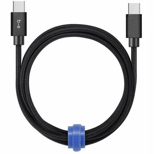 Blu Element Braided Charge/Sync USB-C to USB-C Cable 4ft 60W Black