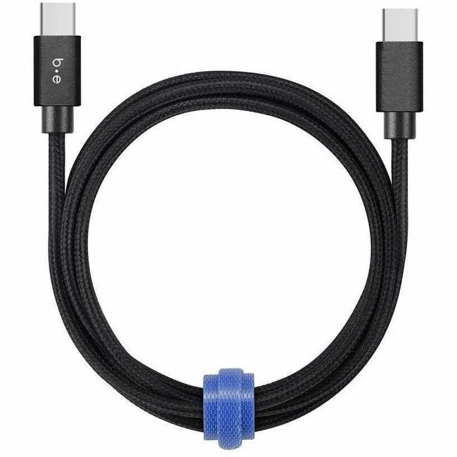 Blu Element BEC2C10B Braided Charge/Sync USB-C to USB-C Cable 10ft Black