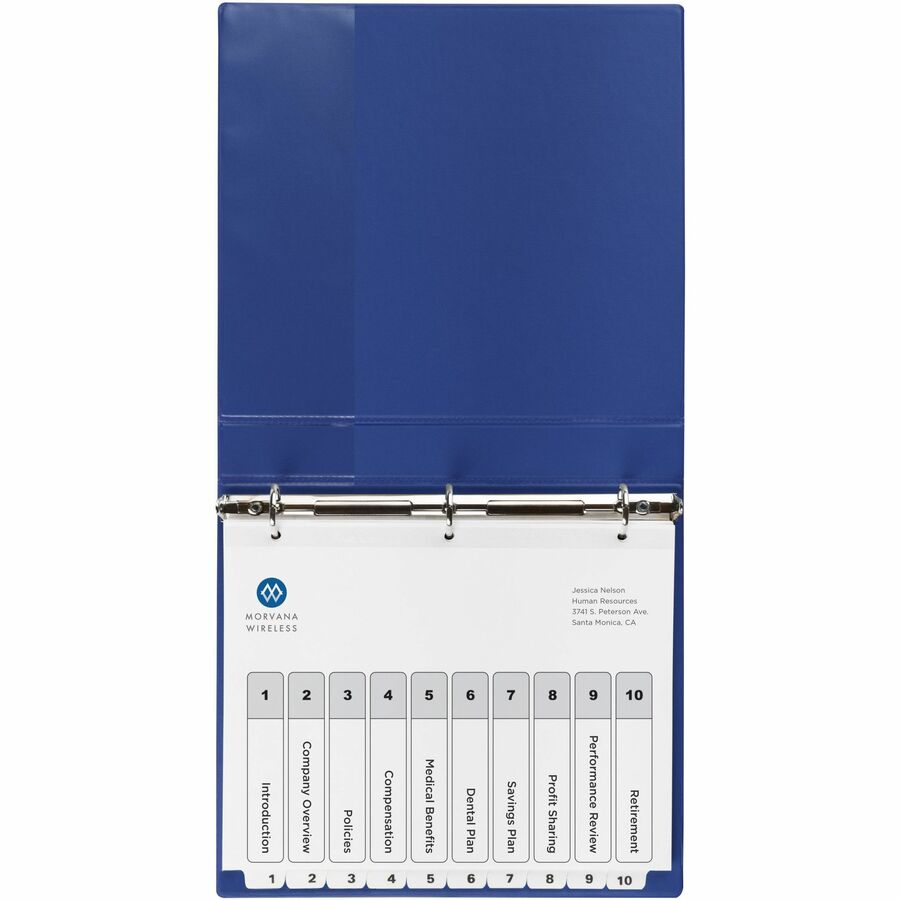 Avery® Ready Index® Table of Content Dividersfor Laser and Inkjet Printers, 10 tabs - 11134