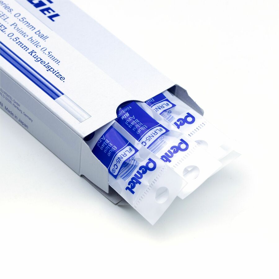 Pentel Refill Ink - For Pentel EnerGel Gel Pen (0.5mm) Fine Point Needle Tip, Blue Ink - LRN5-C