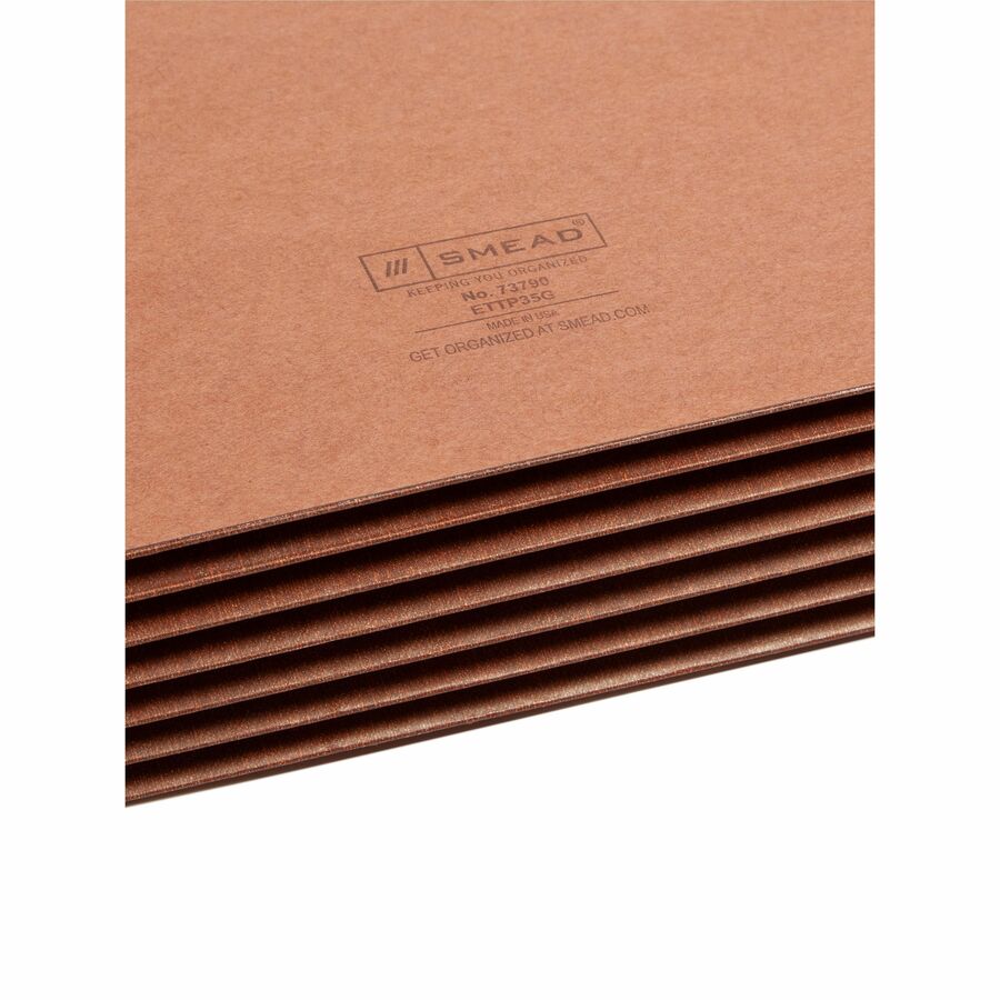 Smead TUFF Straight Tab Cut Letter Recycled File Pocket - 73790-NVXC