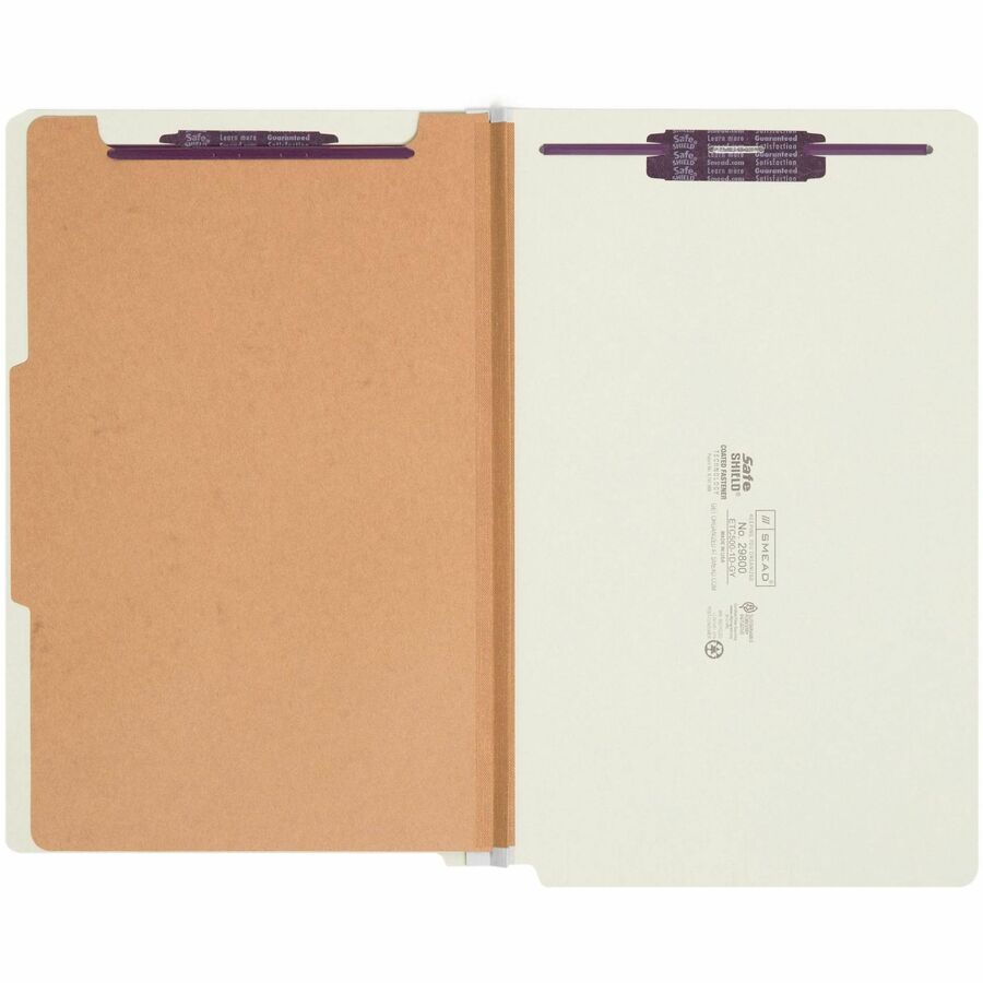 Smead Straight Tab Cut Legal Recycled Classification Folder - 29800-NVXC