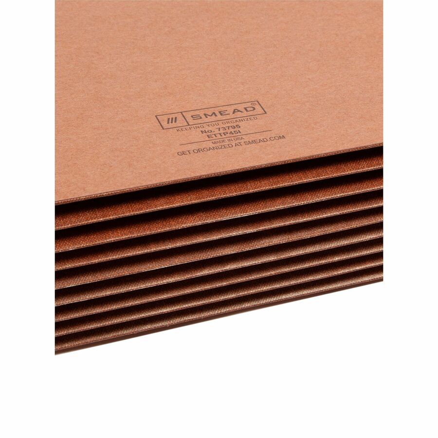Smead TUFF Straight Tab Cut Letter Recycled File Pocket - 73795-NVXC