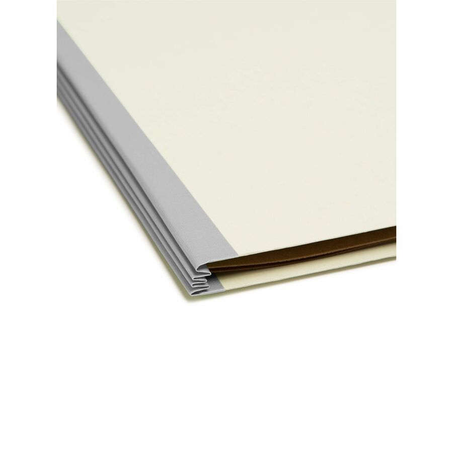 Smead SafeSHIELD 2/5 Tab Cut Letter Recycled Classification Folder - 14091-NVXC