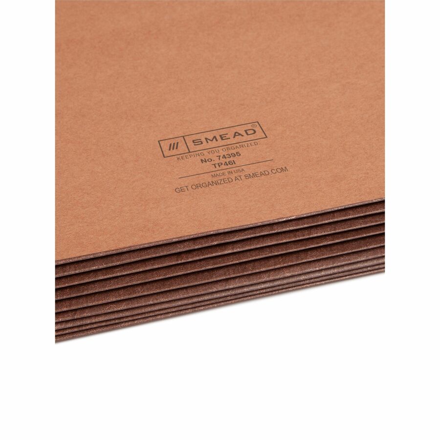 Smead TUFF Straight Tab Cut Legal Recycled File Pocket - 74395-NVXC